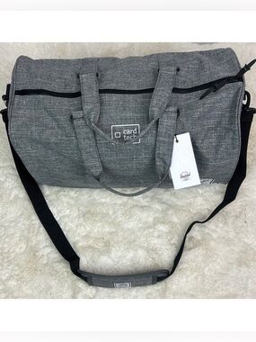 NWT Herschel Supply Company Novel 42.5L Gray Duffel Bag  Shoulder Strap …